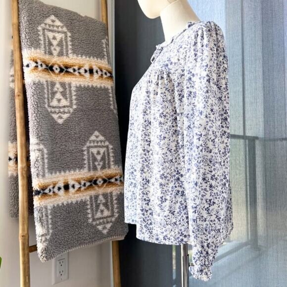 Reformation Amira Johanna Floral Print Pullover Blouse Women’s Small - Picture 4 of 13